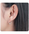 Silver Hoop Earring HO-1505